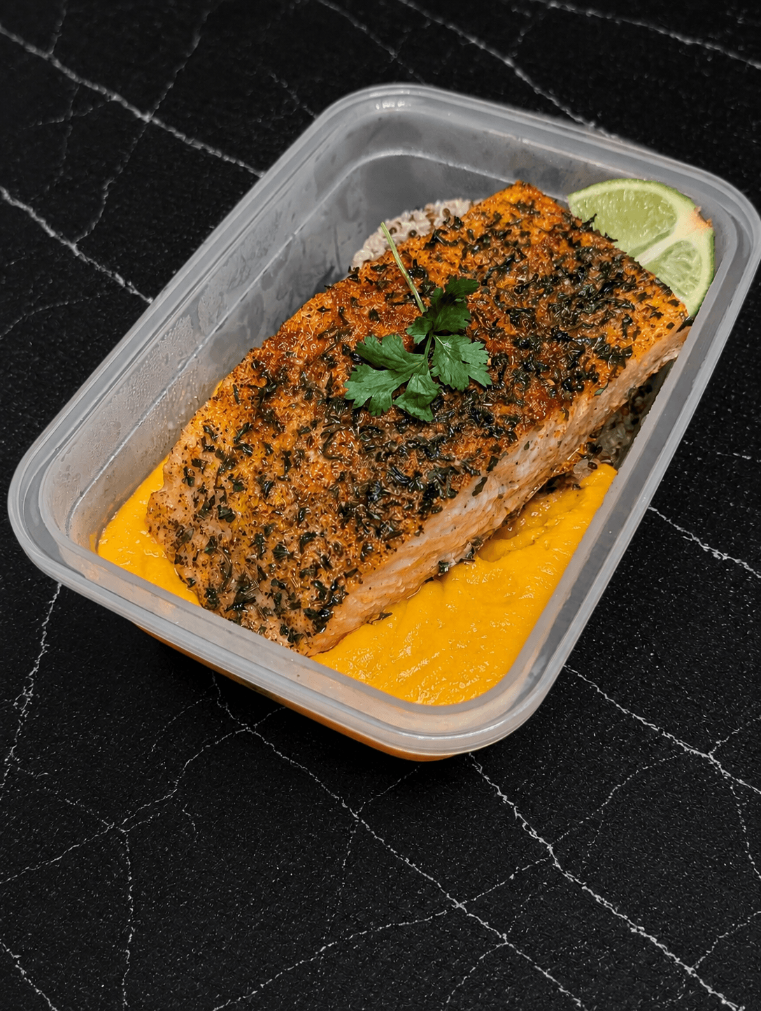 Fish with Carrot Puree & Quinoa